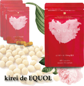 Photo image of the Krei de EQUOL products for aging care.