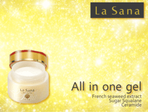 Photo image of the La Sana products for aging care.